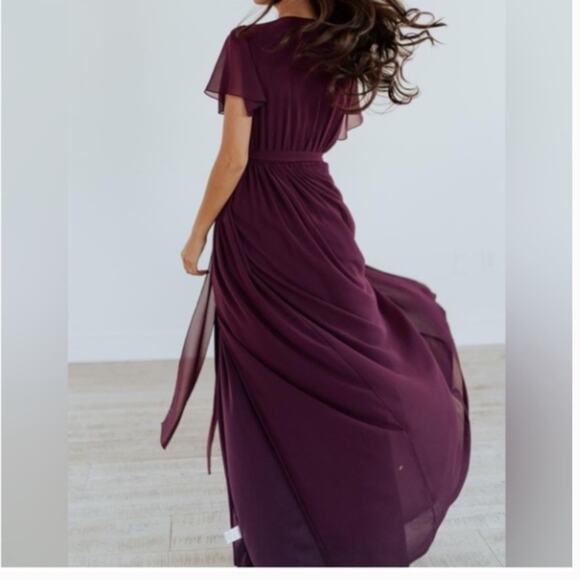 NWT Baltic Born Kristina Maxi Dress In Eggplant Purple XS - Picture 7 of 7